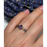 925 Sterling Silver Amethyst Ring Size 6