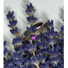 925 Sterling Silver Amethyst Ring Size 6