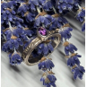 925 Sterling Silver Amethyst Ring Size 6