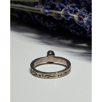 925 Sterling Silver Amethyst Ring Size 6