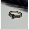 925 Sterling Silver Amethyst Ring Size 6
