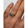 14K WHITE GOLD DIAMONDS RING SIZE 5.5