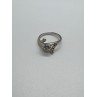 14K WHITE GOLD DIAMONDS RING SIZE 5.5