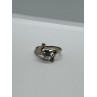14K WHITE GOLD DIAMONDS RING SIZE 5.5