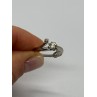 14K WHITE GOLD DIAMONDS RING SIZE 5.5
