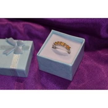 925 Sterling Silver Opal Ring Size 5.5