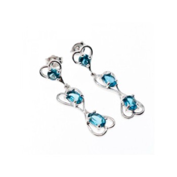 925 STERLING SILVER AQUAMARINE 