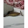 925 Sterling Silver Gold Plated Brooch