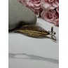 925 Sterling Silver Gold Plated Brooch