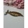 925 Sterling Silver Gold Plated Brooch