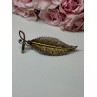 925 Sterling Silver Gold Plated Brooch