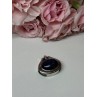 925 Sterling Silver Pendant Sodalite Length 0.9 In