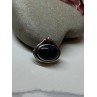 925 Sterling Silver Pendant Sodalite Length 0.9 In