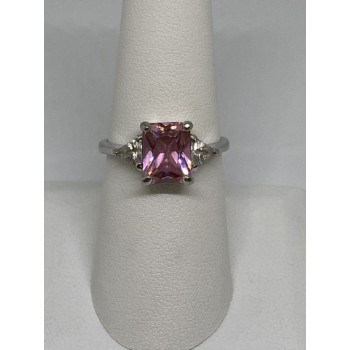 925 Sterling Silver CZ Ring Size 7.75