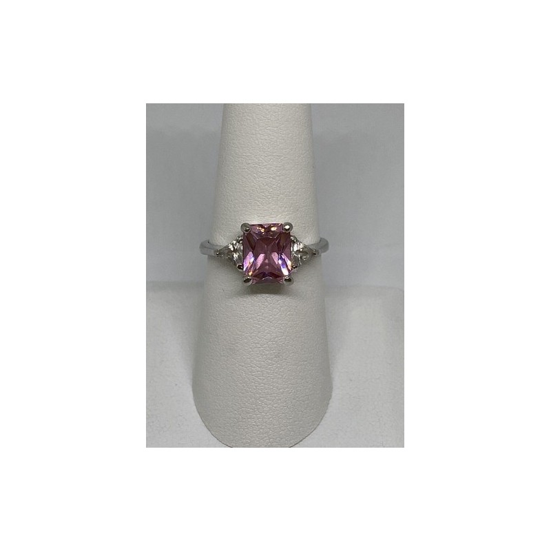 925 Sterling Silver CZ Ring Size 7.75