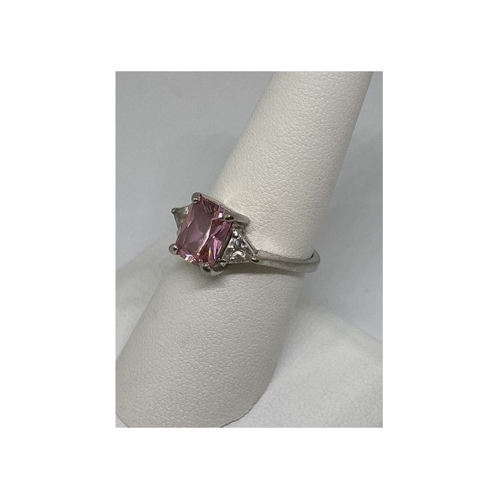 925 Sterling Silver CZ Ring Size 7.75