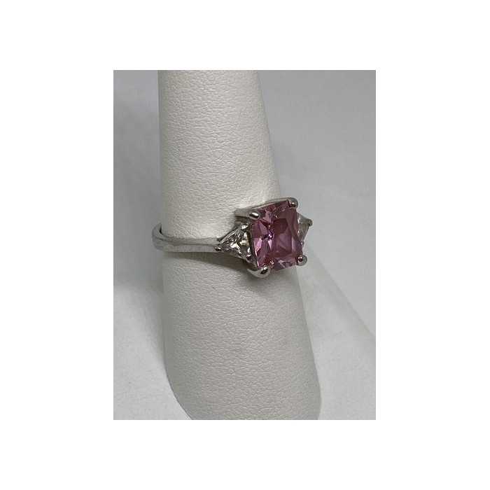 925 Sterling Silver CZ Ring Size 7.75