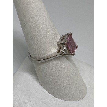 925 Sterling Silver CZ Ring Size 7.75