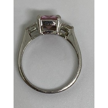 925 Sterling Silver CZ Ring Size 7.75