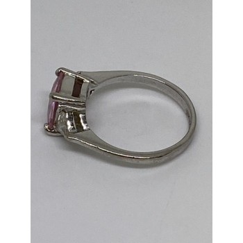 925 Sterling Silver CZ Ring Size 7.75