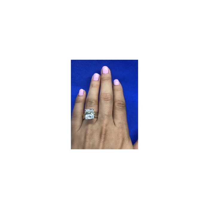 925 Sterling Silver White CZ Ring Size 6.5