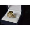925 Sterling Silver Alpanite & CZ Ring Size 9 Turkey