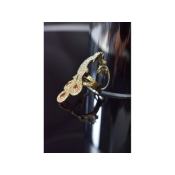 925 Sterling Silver Heliodor, CZ & Turquoise 