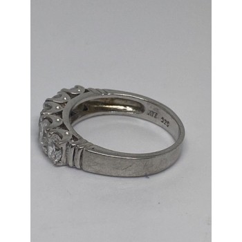 925 Sterling Silver CZ Ring Size 6