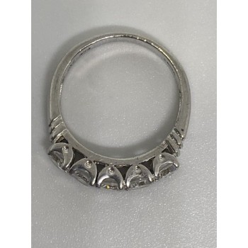 925 Sterling Silver CZ Ring Size 6