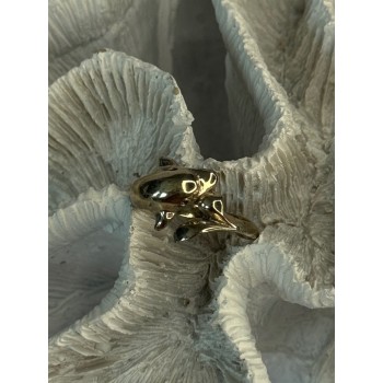 925 Sterling Silver Dolphin Ring Size 8