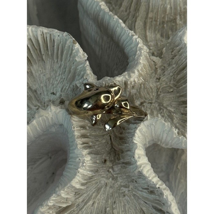 925 Sterling Silver Dolphin Ring Size 8