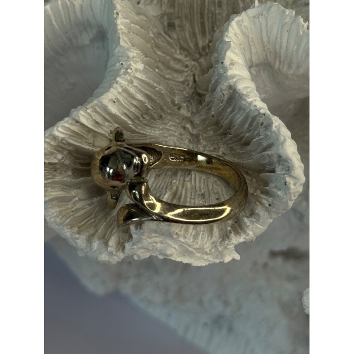 925 Sterling Silver Dolphin Ring Size 8