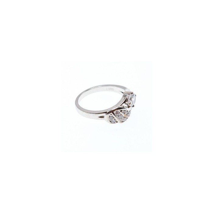 925 Sterling Silver CZ Ring Size 6.5
