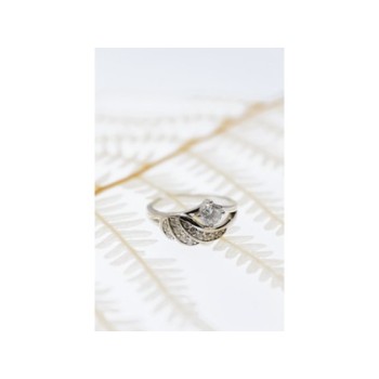 925 Sterling Silver CZ Ring Size 6.5