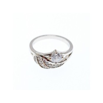 925 Sterling Silver CZ Ring Size 6.5