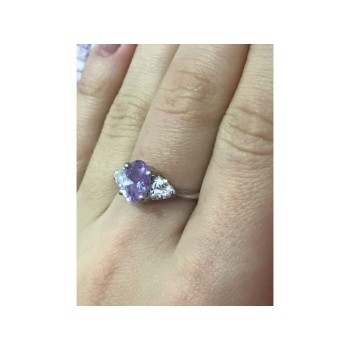 925 Sterling Silver CZ Ring Size 8