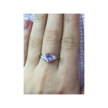 925 Sterling Silver CZ Ring Size 8