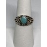 925 Sterling Silver Ring With Turquoise Size 7.75