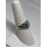 925 Sterling Silver Ring With Turquoise Size 7.75