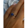 925 Sterling Silver Star Sapphire Ring Size 8