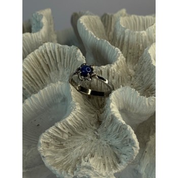 925 Sterling Silver Star Sapphire Ring Size 8