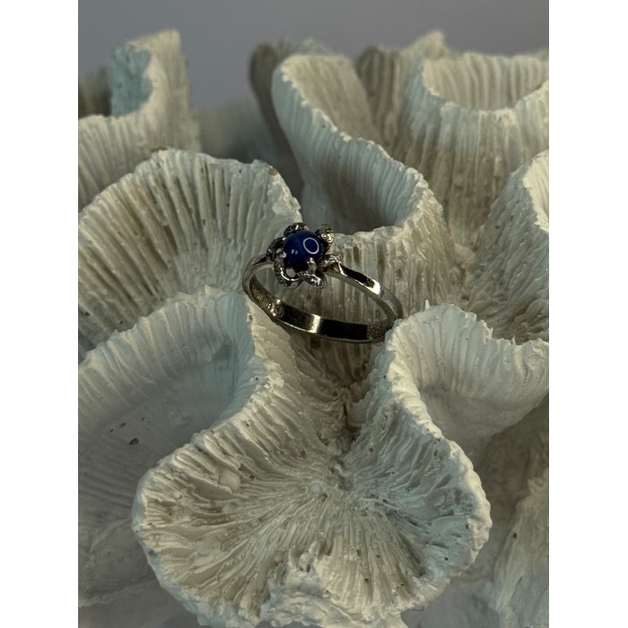 925 Sterling Silver Star Sapphire Ring Size 8