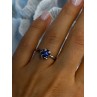 925 Sterling Silver Star Sapphire Ring Size 8