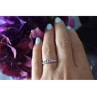 925 Sterling Silver Pink CZ Ring Size 6.5