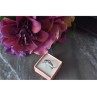 925 Sterling Silver Pink CZ Ring Size 6.5