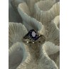 925 Sterling Silver Sapphire & Beryl Ring Size 11.5