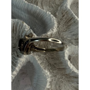 925 Sterling Silver Sapphire & Beryl Ring Size 11.5