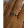 14K Yellow Gold Sapphire & Beryl Ring Size 10