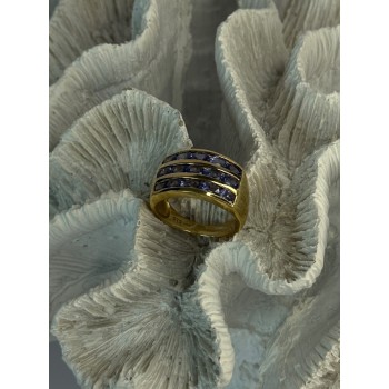 14K Yellow Gold Tanzanite Ring Size 9