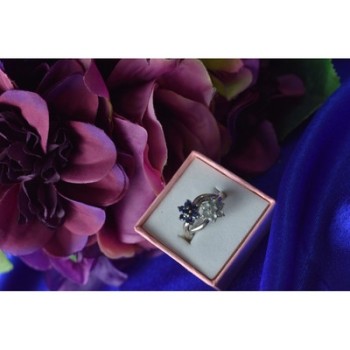 925 Sterling Silver Blue Spinel 